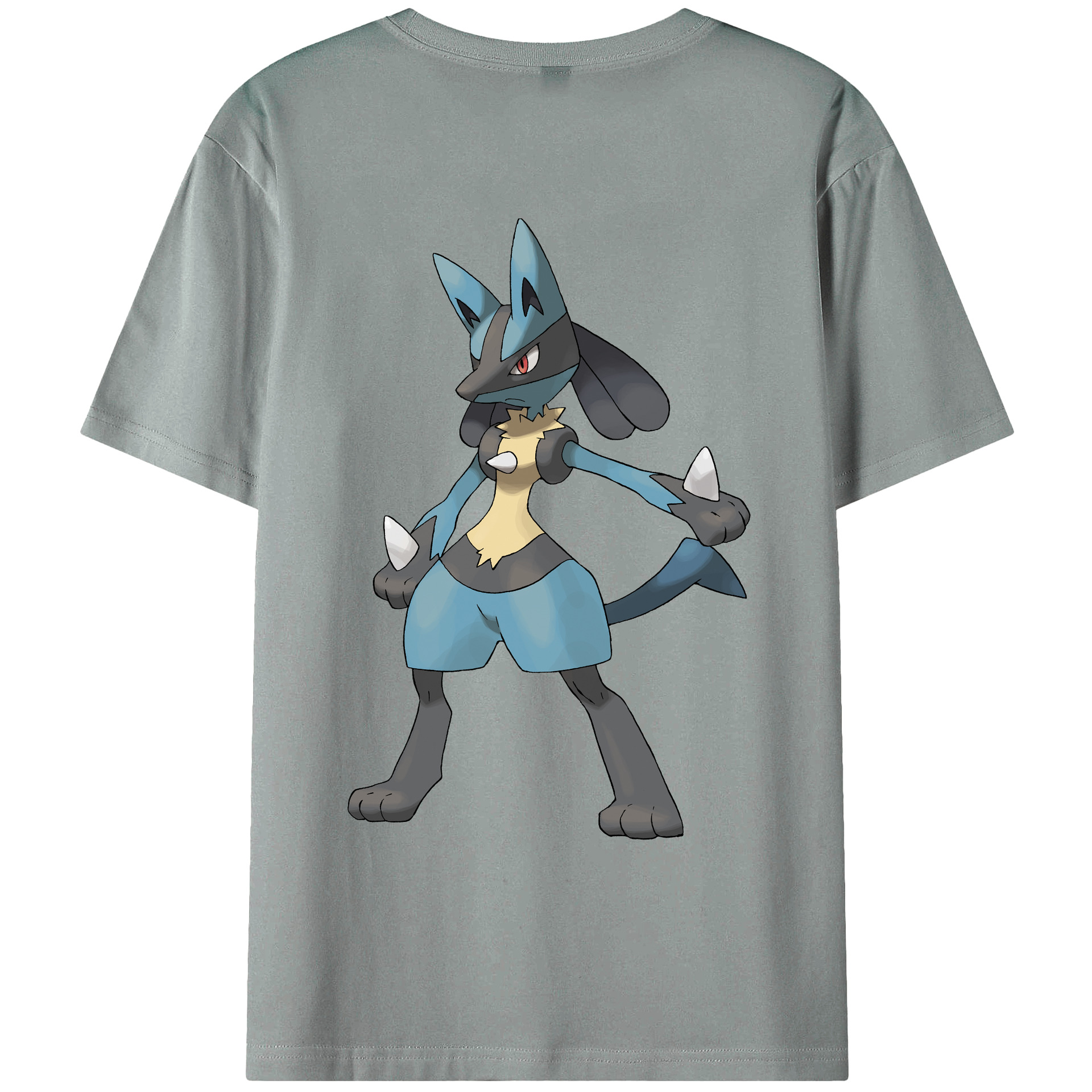（画像用） ポケットモンスター Pokémon 綿100％ メンズ半袖Tシャツ（バックプリント） 通気性